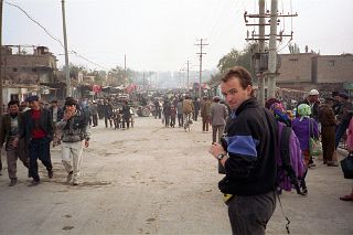 40 Kashgar Busy Street On The Way To Sunday Market 1993